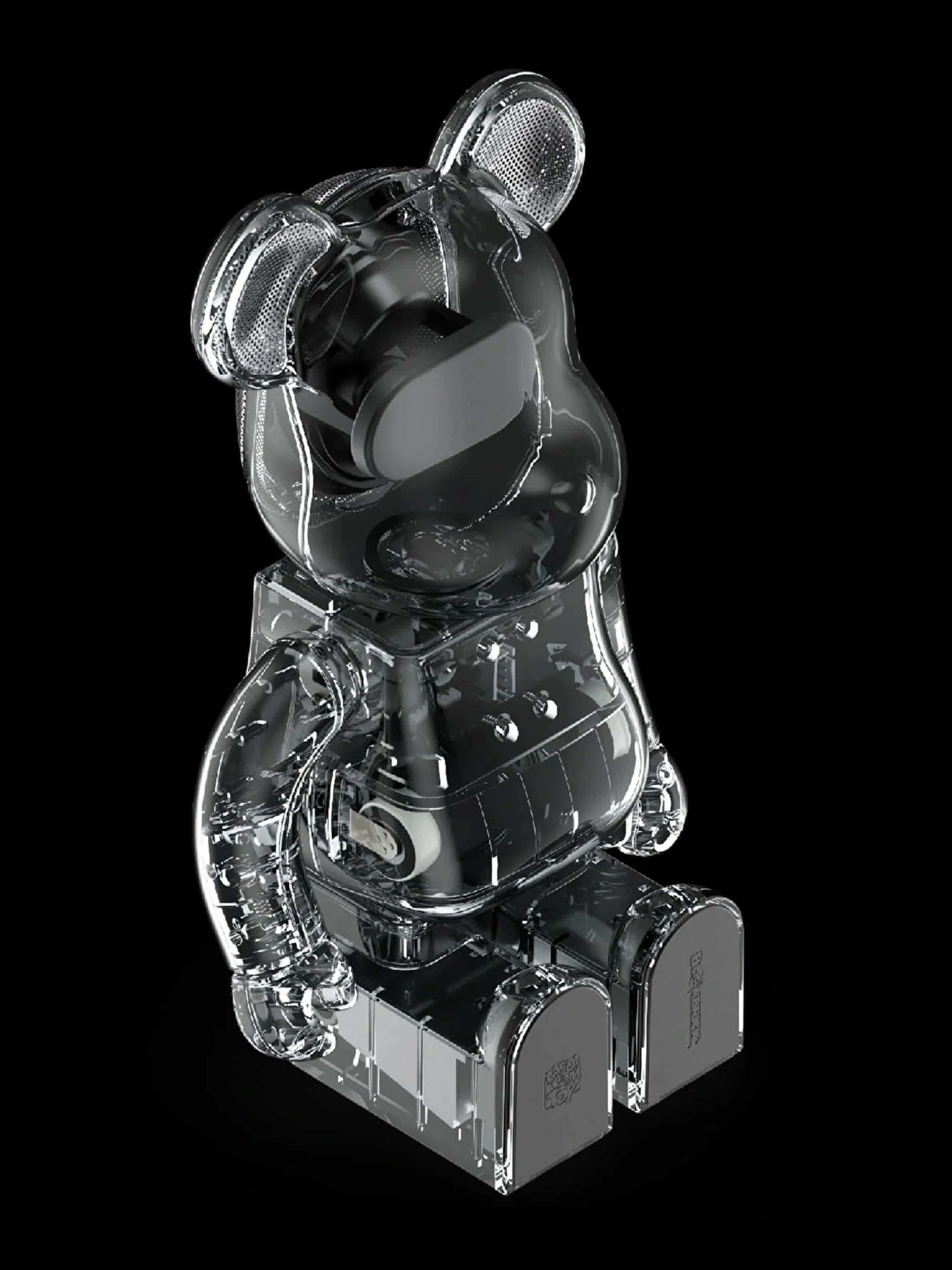 Medicom Bearbrick Audio Clear 400%