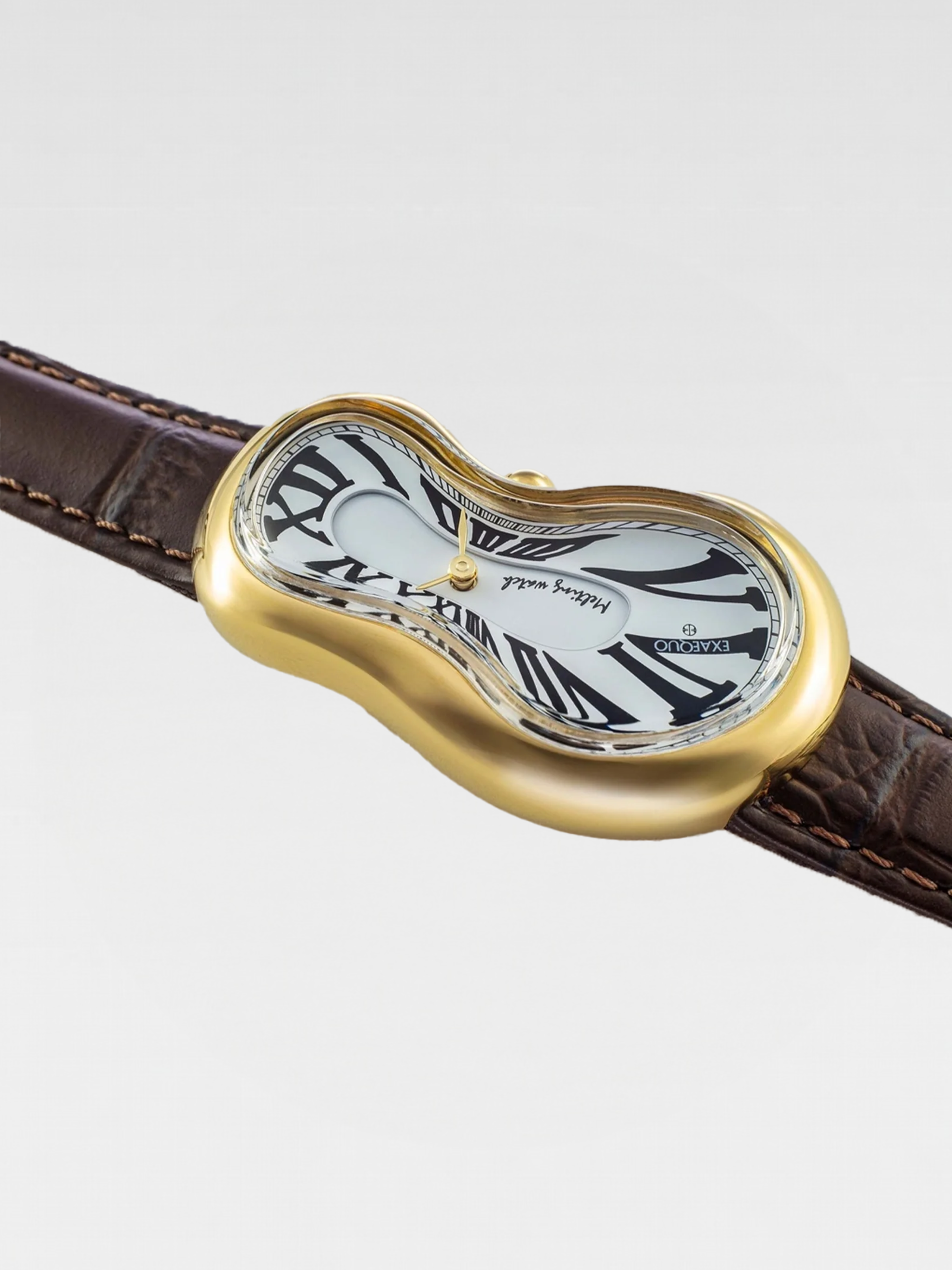 Exaequo Melting Watch Yellow Gold White