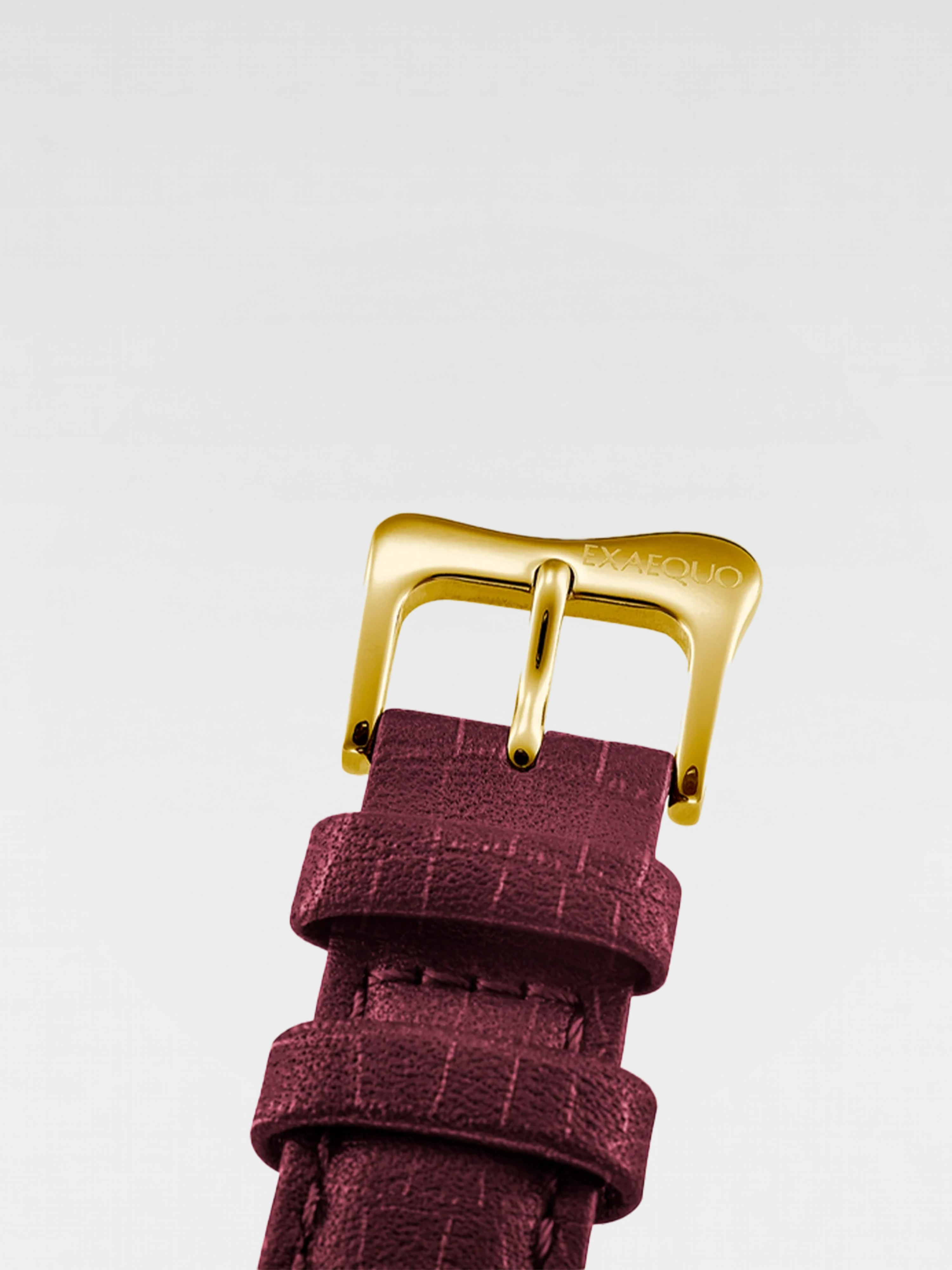 Exaequo Melting Watch Yellow Gold Burgundy