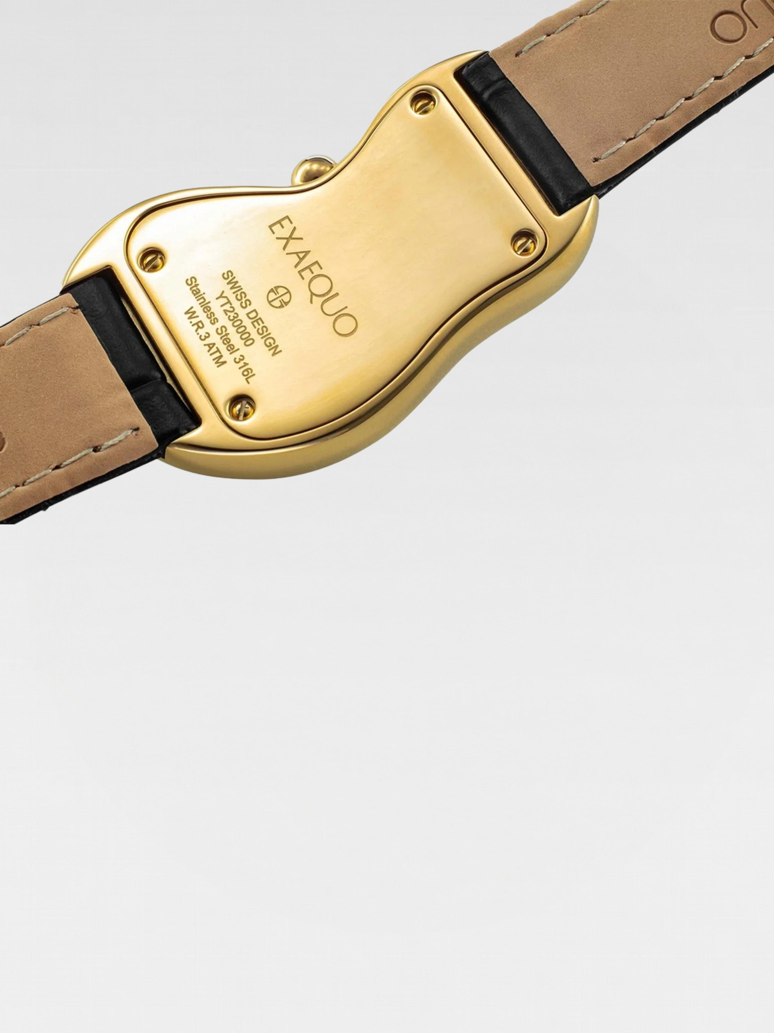 Exaequo Melting Watch Yellow Gold Black