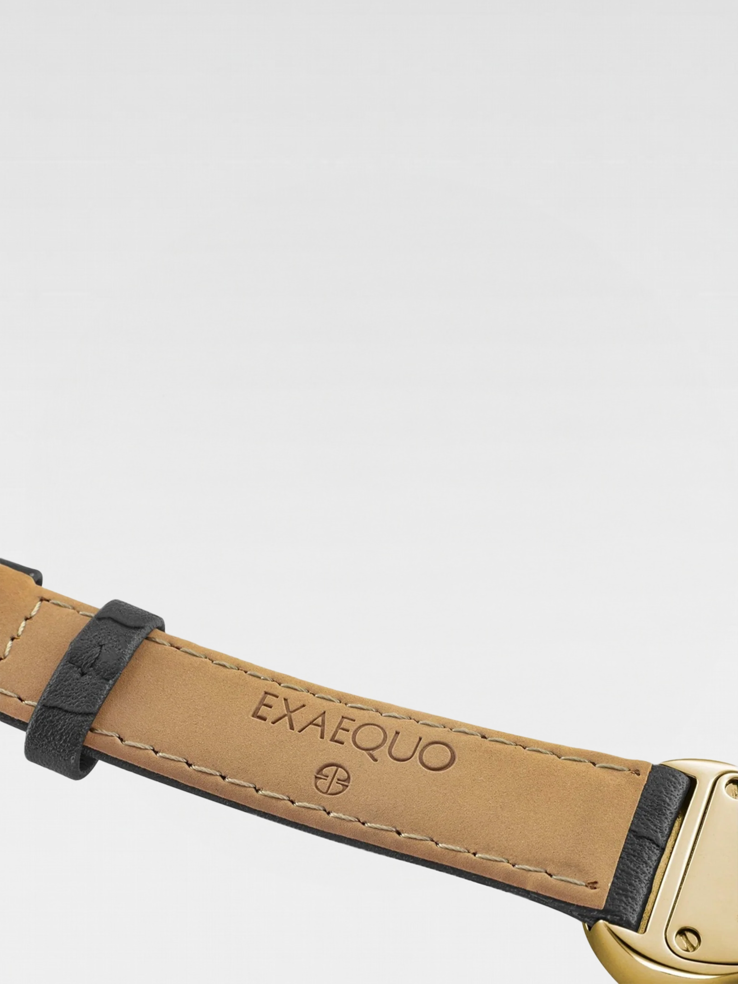 Exaequo Melting Watch Yellow Gold Black