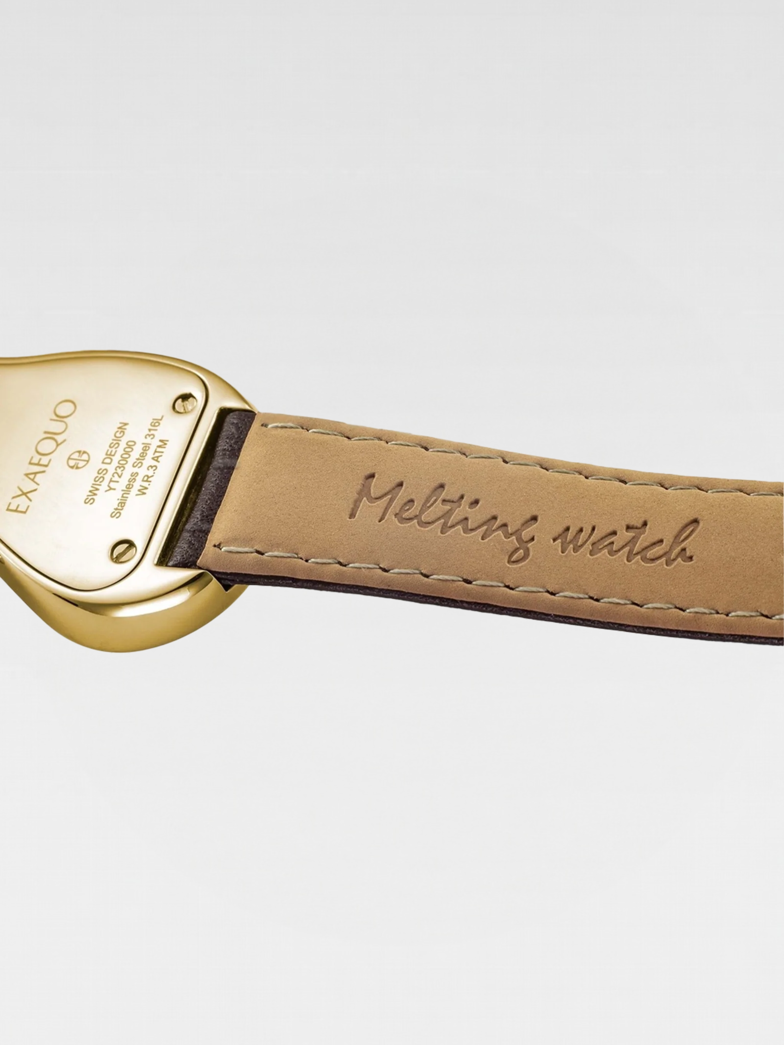 Exaequo Melting Watch Yellow Gold White
