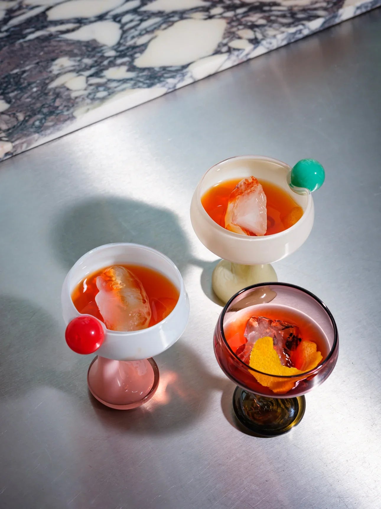 Helle Mardahl The Signature Glass | Aubergine Punch ~ Olive Punch