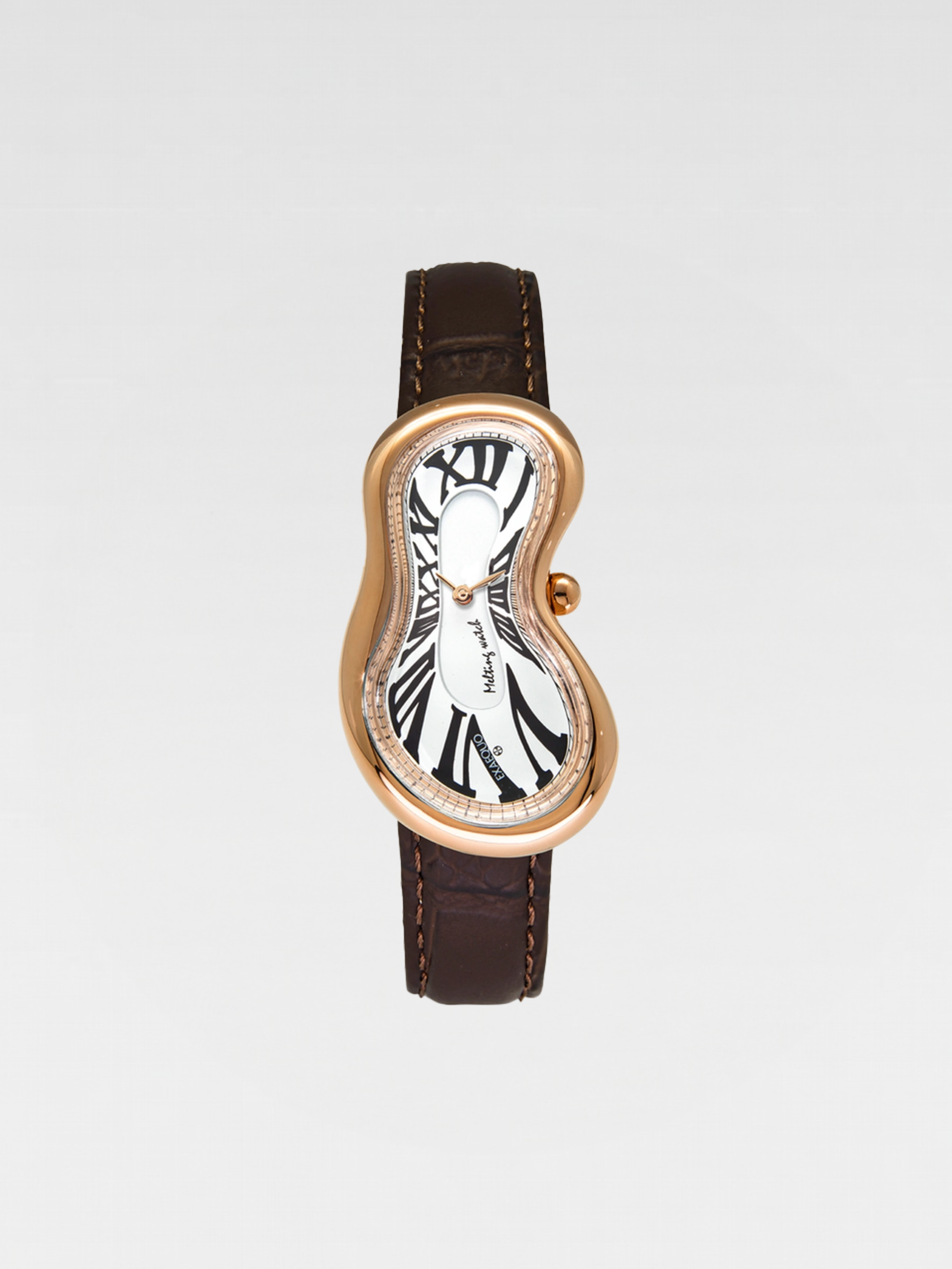 Exaequo Melting Watch Rose Gold White