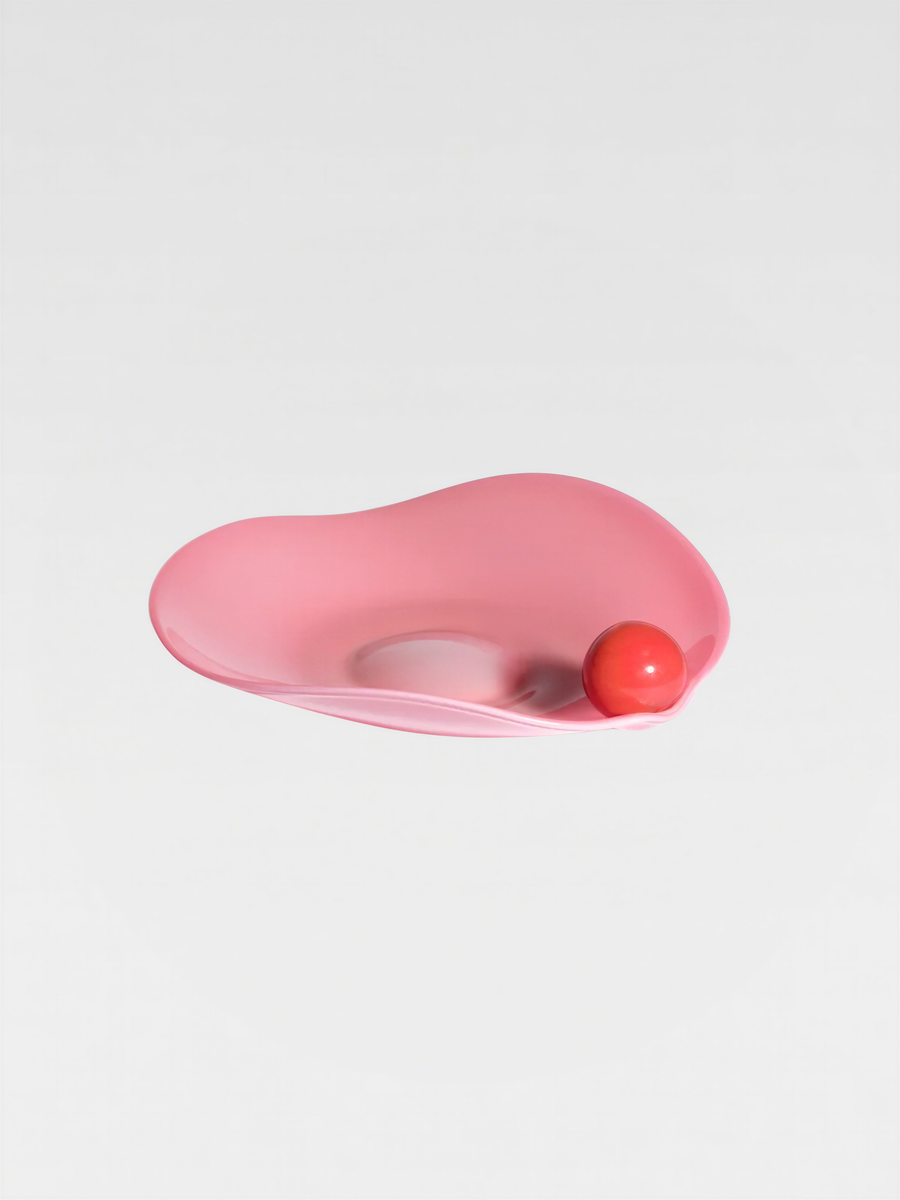 Helle Mardahl The Bowl With A Twist Chili Red ~ Pink