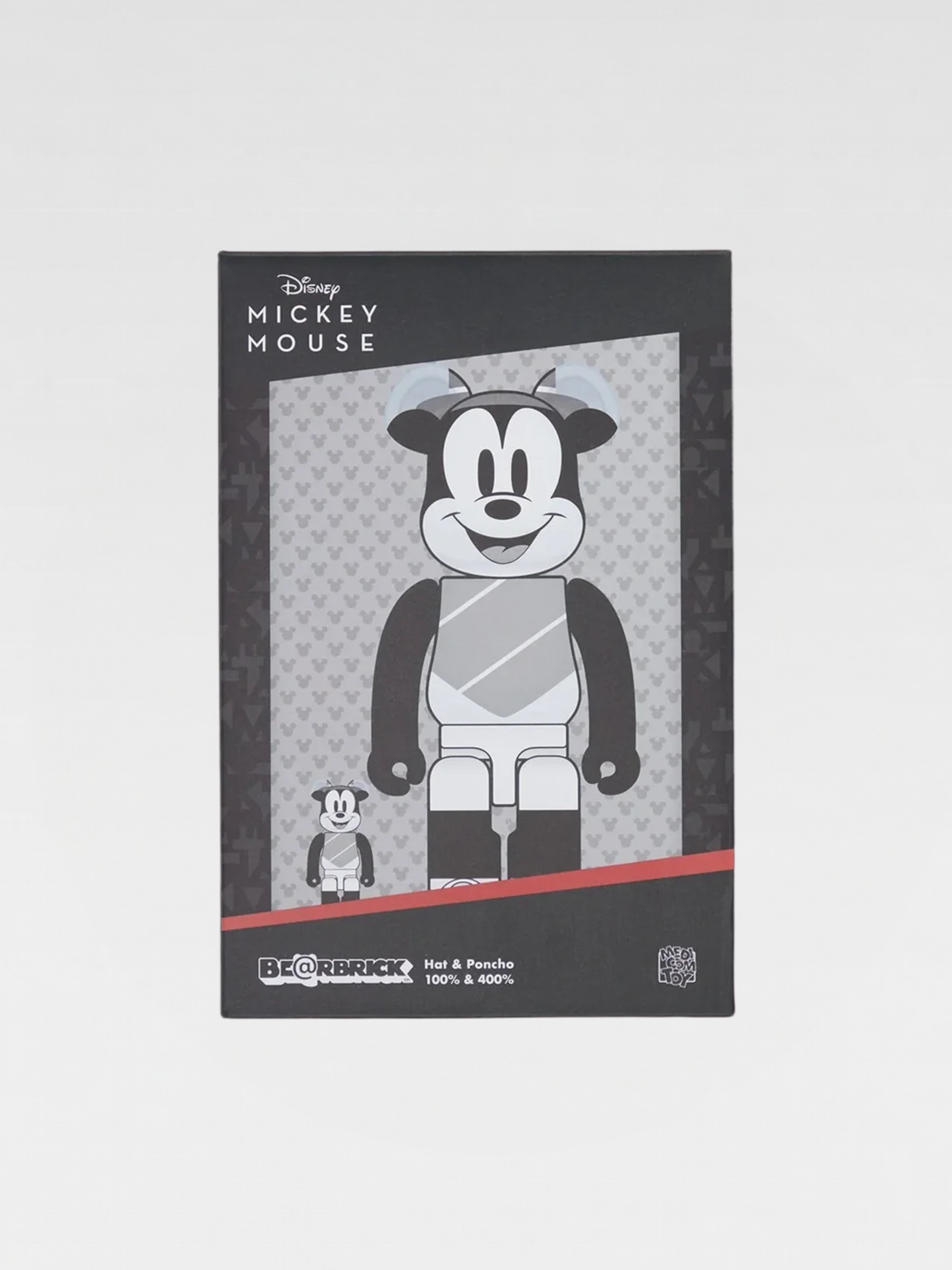 Medicom Bearbrick Hat And Poncho Mickey 100％ & 400％