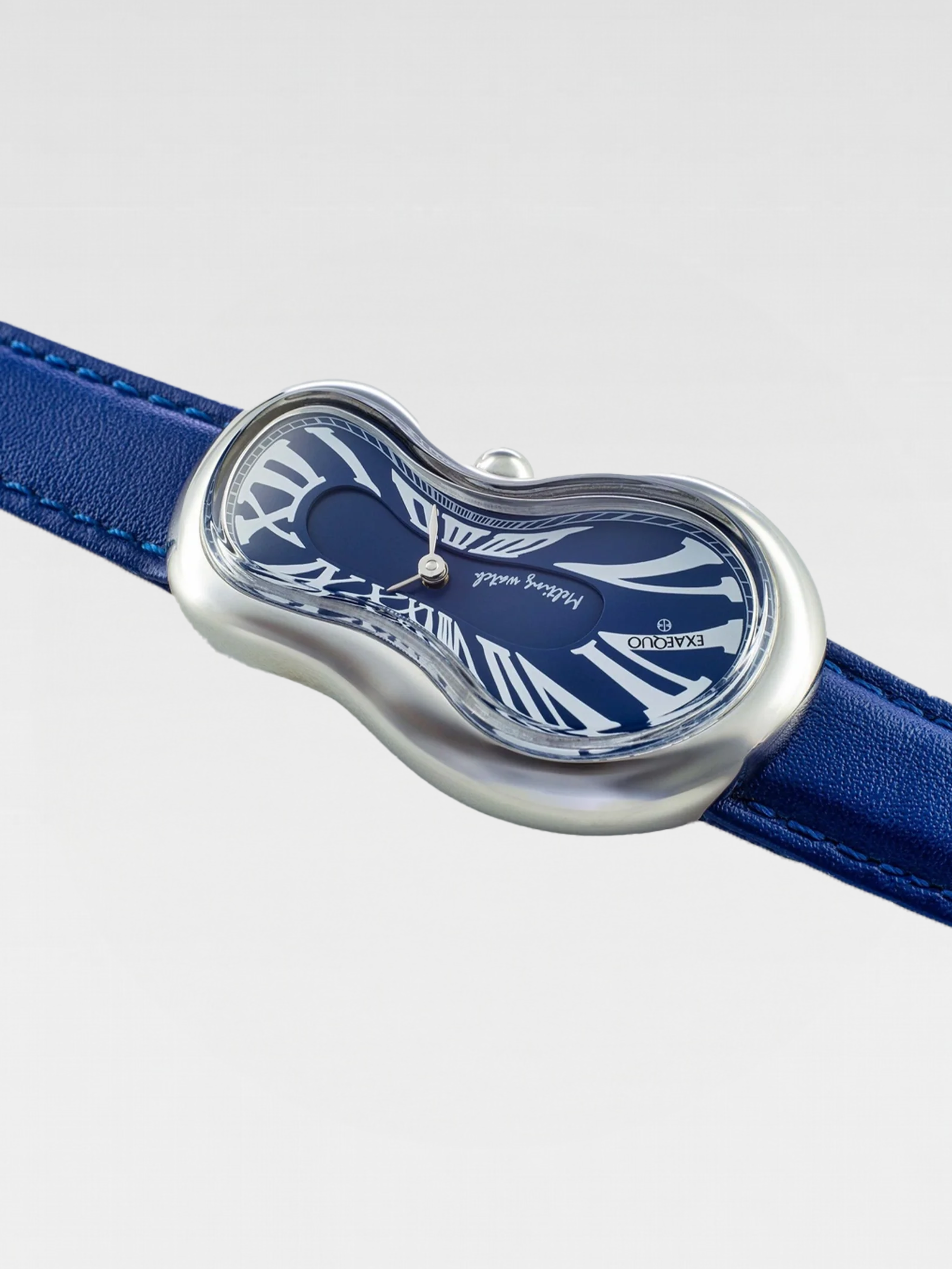 Exaequo Melting Watch Stainless Steel Blue