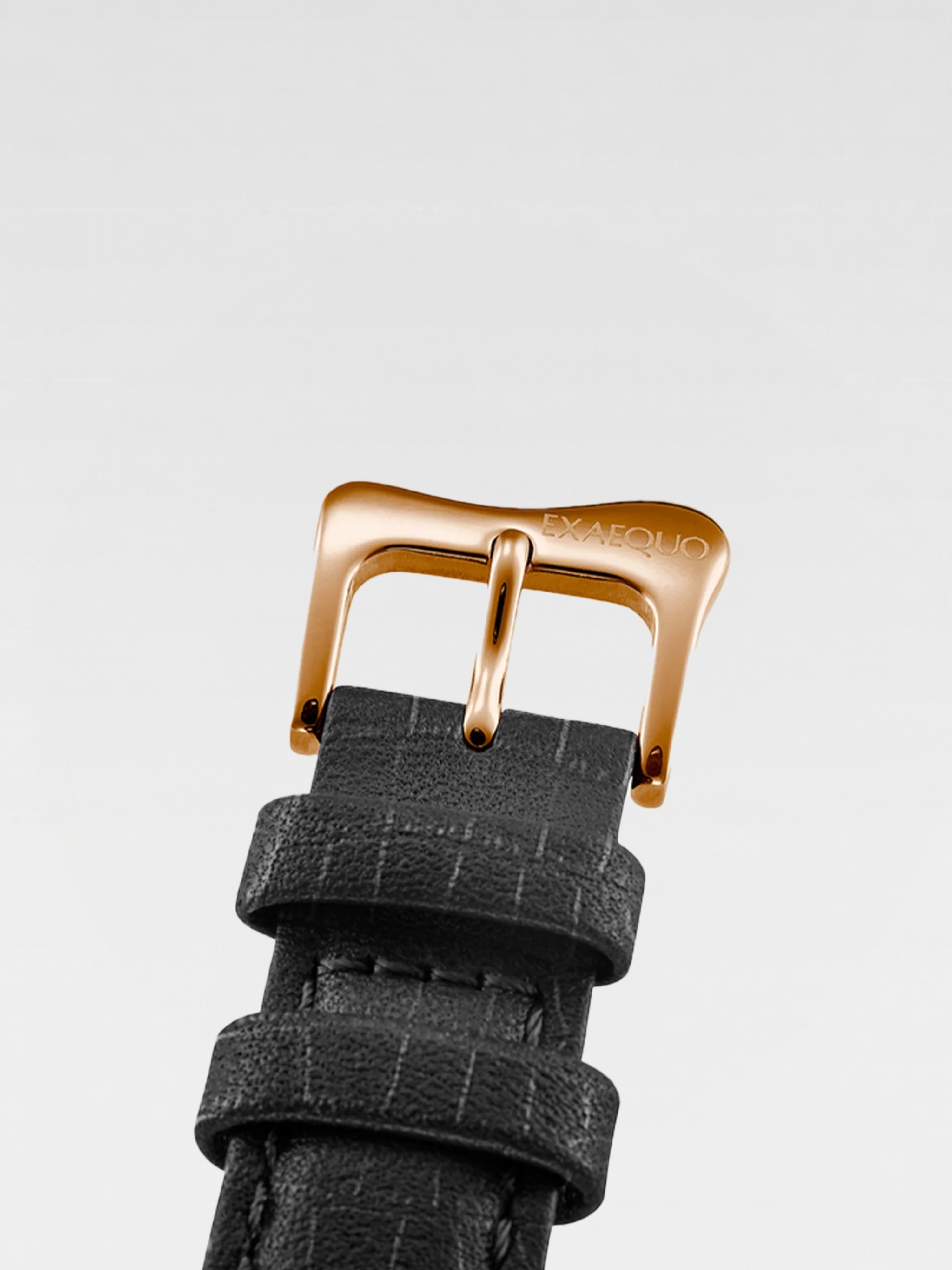 Exaequo Melting Watch Rose Gold Black