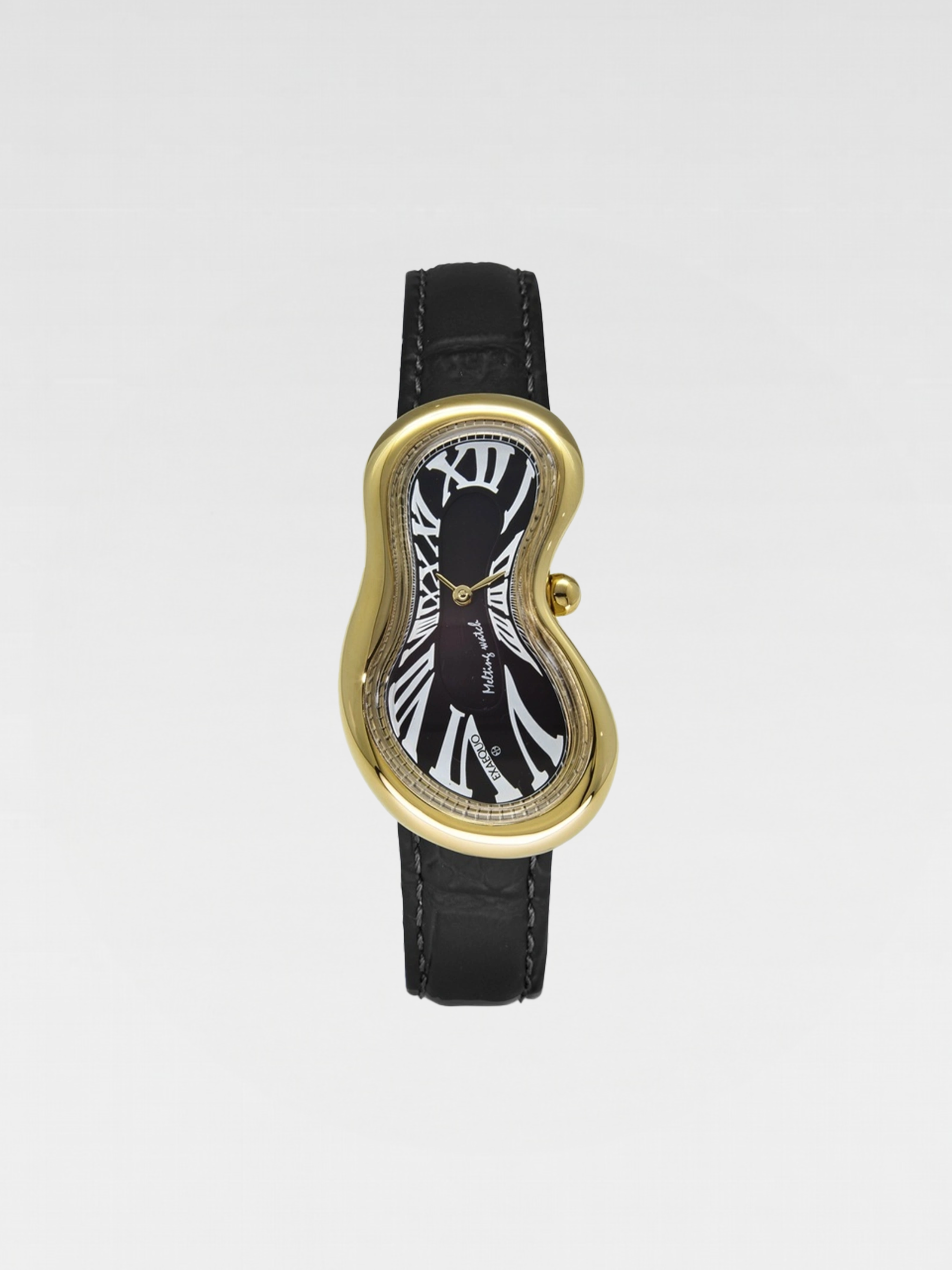 Exaequo Melting Watch Yellow Gold Black